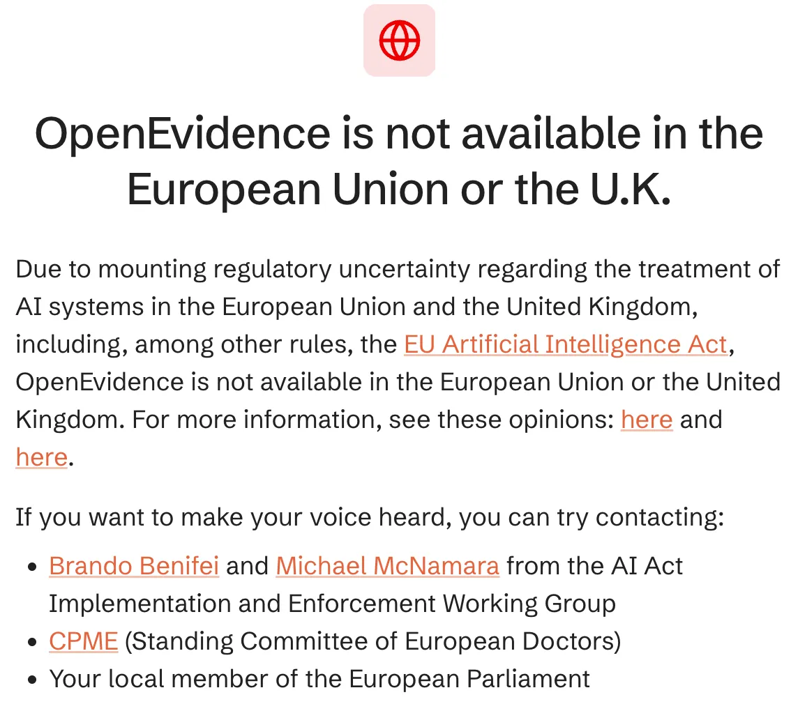 OpenEvidence Trust Center compliance view
